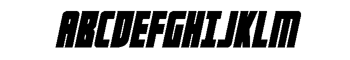 Impact Wrench Semi-Italic Font UPPERCASE