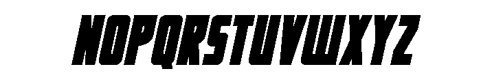 Impact Wrench Semi-Italic Font UPPERCASE