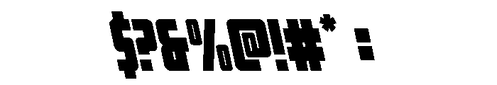 Impact Wrench Semi-Leftalic Font OTHER CHARS