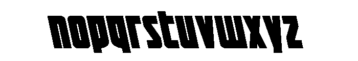 Impact Wrench Semi-Leftalic Font LOWERCASE