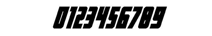 Impact Wrench Spaced Italic Font OTHER CHARS