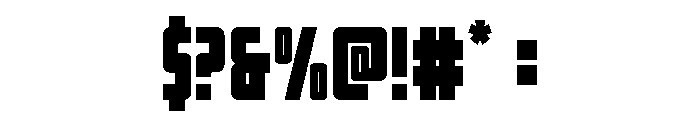Impact Wrench Spaced Font OTHER CHARS