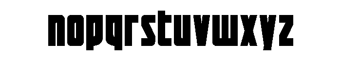 Impact Wrench Spaced Font LOWERCASE