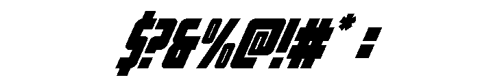 Impact Wrench Super-Italic Font OTHER CHARS