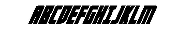 Impact Wrench Super-Italic Font UPPERCASE