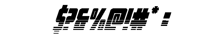Impact Wrench Twotone Italic Font OTHER CHARS