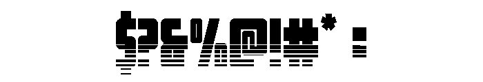 Impact Wrench Twotone Font OTHER CHARS