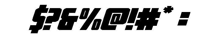 Impact Wrench Wide Italic Font OTHER CHARS
