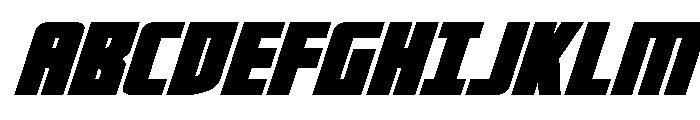 Impact Wrench Wide Italic Font UPPERCASE