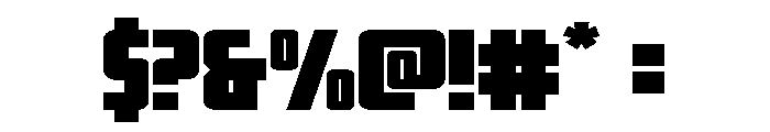 Impact Wrench Wide Font OTHER CHARS