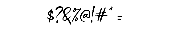 Impatiens Bounce Font OTHER CHARS