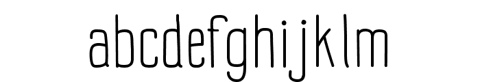 Impreciso free Light Font LOWERCASE