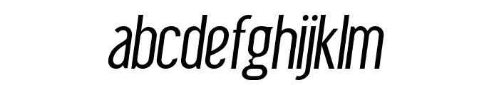 ImpastoLight-CondensedItalic Font LOWERCASE