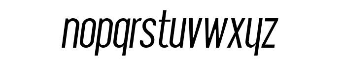 ImpastoLight-CondensedItalic Font LOWERCASE