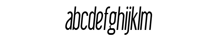 ImpastoLight-ExtraCondItalic Font LOWERCASE