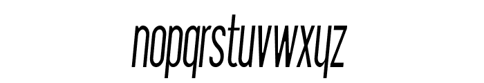 ImpastoLight-ExtraCondItalic Font LOWERCASE