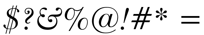 Imperial Italic Font OTHER CHARS