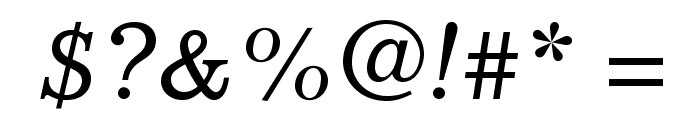 ImpressumStd-Italic Font OTHER CHARS
