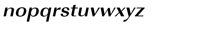 Imperial Bold Extra Wide Oblique Font LOWERCASE