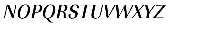 Imperial Medium Extra Narrow Oblique Font UPPERCASE