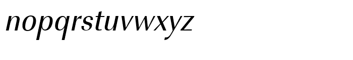 Imperial Regular Extra Narrow Oblique Font LOWERCASE