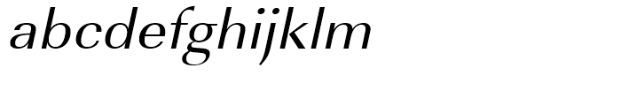 Imperial Regular Wide Oblique Font LOWERCASE
