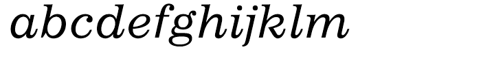 Impressum Italic Font LOWERCASE