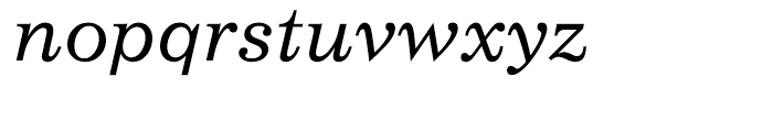 Impressum Italic Font LOWERCASE