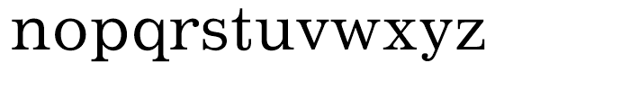 Impressum Roman Font LOWERCASE