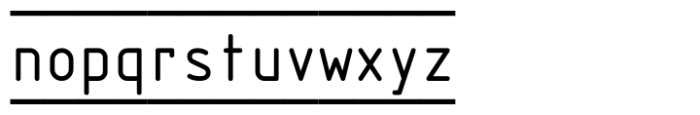 IMA ISO GPS Frame Font LOWERCASE