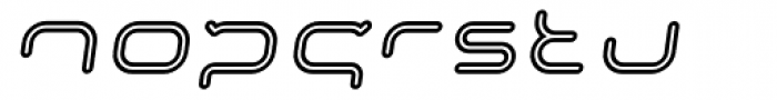 Imaginer Outline Four Italic Font LOWERCASE