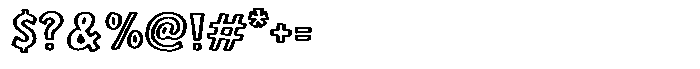 Imaginice Outline Font OTHER CHARS