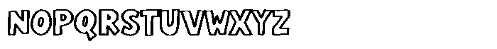 Imaginice Outline Font UPPERCASE