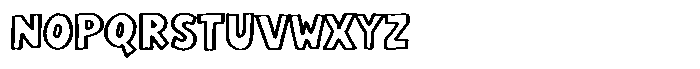 Imaginice Outline Font LOWERCASE