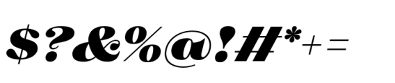 Imagist Black Italic Font OTHER CHARS