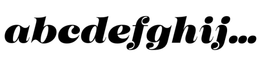 Imagist Black Italic Font LOWERCASE