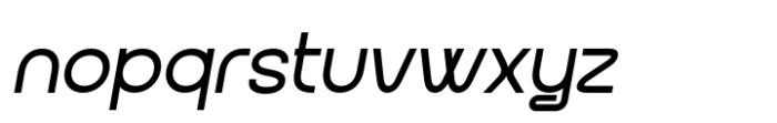 Imgrow Regular Slant Font LOWERCASE
