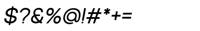 Imgrow Semi Bold Slant Font OTHER CHARS