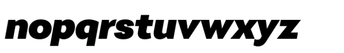 Immanent Black Italic Font LOWERCASE