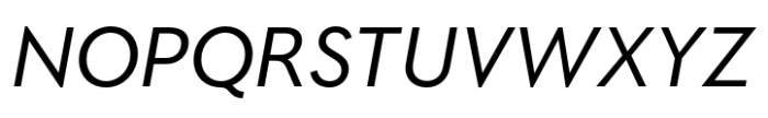 Immanent Italic Font UPPERCASE