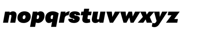 Immanent Text Black Italic Font LOWERCASE