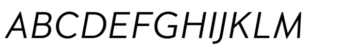 Immanent Text Light Italic Font UPPERCASE