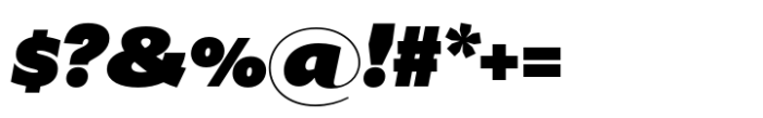 Immanent Xtra Black Italic Font OTHER CHARS