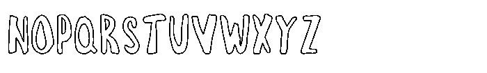 Imperfecto Outline Font UPPERCASE