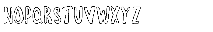Imperfecto Outline Font LOWERCASE