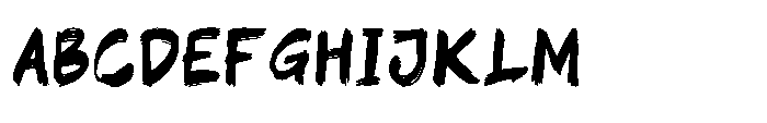 Imperfetto Five Font UPPERCASE