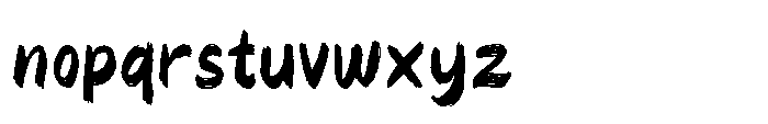 Imperfetto Five Font LOWERCASE
