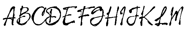 Imperfetto Four Font UPPERCASE