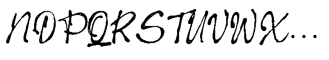 Imperfetto Four Font UPPERCASE