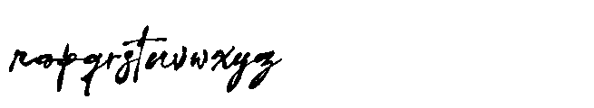 Imperfetto Four Font LOWERCASE